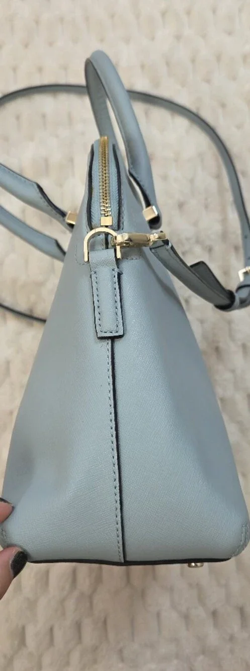 KATE SPADE Mint Blue Leather Cameron Street Margot Satchel
